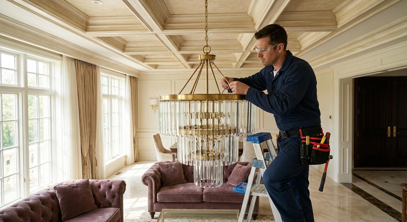 Chandelier Installation